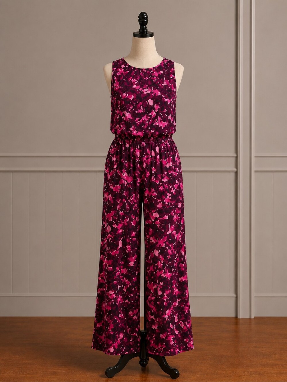 Cupio Wide-Leg Floral Print Jumpsuit